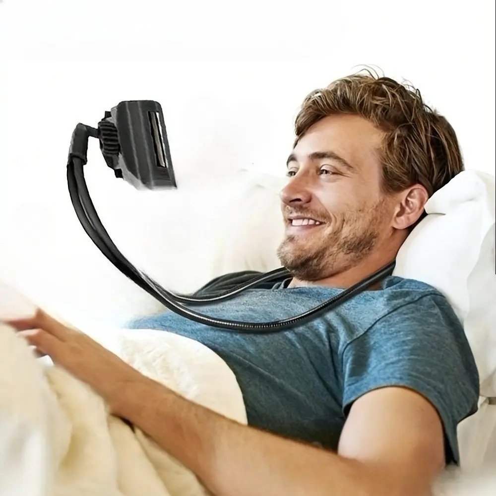 360 Degree Rotating Phone Stand, Bedside Use, Multifunctional Neck Hanging Holder, Height Adjustable, Hands-Free Lazy Stand, Flexible Phone Holder, Smartphone Stand, Cell Phone Stand