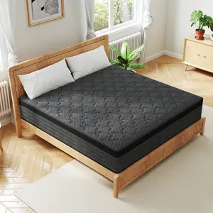 Multilayer Hybrid Pocket Spring Mattress In A Box - 12/14in Supportive Memory Foam, Motion Isolation, Medium Firm, Premium Bed Mattress for Bedroom Home (Twin, Full, Queen, King Sizes)