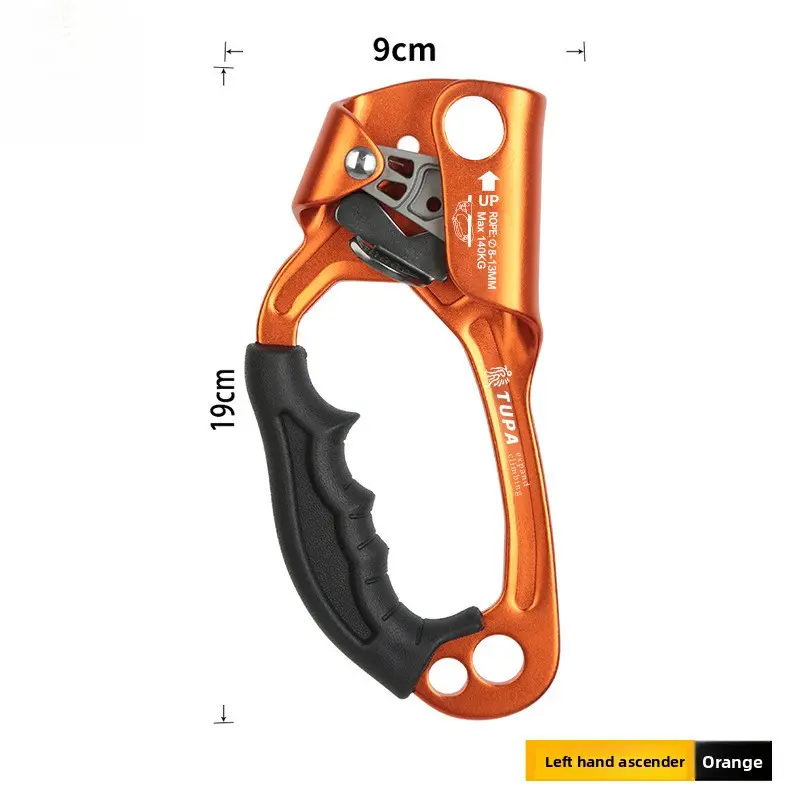 Left and Right Hand Ascender Hand Climbing Rope Climber Mountaineering Climbing Device Caving Outdoor Rock Climbing Equipment Climbing Supplies