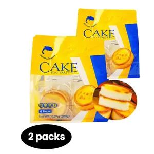 2 Packs Success Import Egg Tarts Cake - 6 Pieces, 10.59 oz (300g) per Pack – Classic Flavor for Egg Tart Lovers
