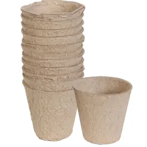 Biodegradable Seed Starter Peat Pots |10|Compostable Nursery Pots | Seed Starter Pots | Germination Pots | Pots for Herbs microgreens business garden pot container gardening pot plant