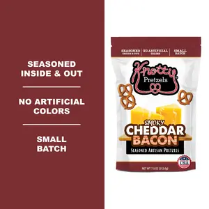 Smoky Cheddar Bacon 1 PK- Knotty Pretzels 7.5 oz