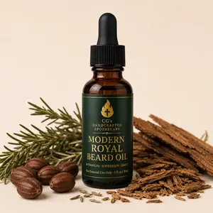 Modern Royal Beard Oil – Botanical Daily Beard Oil for Shine, Softness & Skin Care