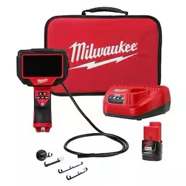 Milwaukee M12 12V Lithium-Ion Cordless M-SPECTOR 360-Degree 4 ft. Inspection Camera Kit