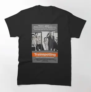Trainspotting Movie Graphic T-Shirt Retro 90s Grunge Style for Cult Film Fan