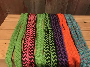 Braided Barrel Reins - Multiple Color Options.