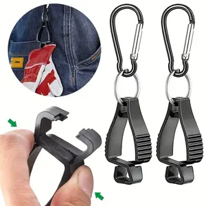 6/4/2 counts Multifunctional Clamp, Convenient Glove Clip & Durable Design Of The Hook Attachment, High Load Capacity Load-bearing Fixture for Outdoor, Carabiner for Leash