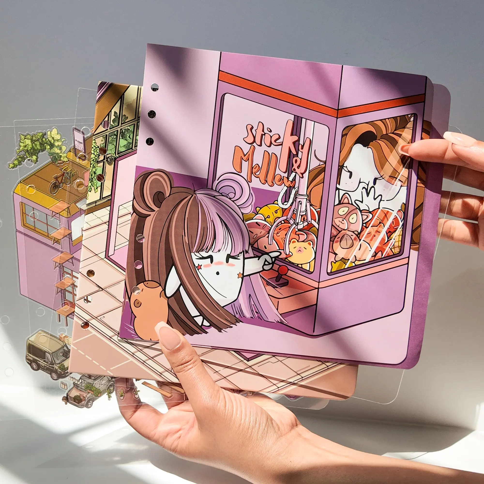 Arcade Sticker Kit Only - Isometric & 3D Scene Mini Stickers for Journals Planners Scrapbooking Kawaii Aesthetic Decorative Stickers