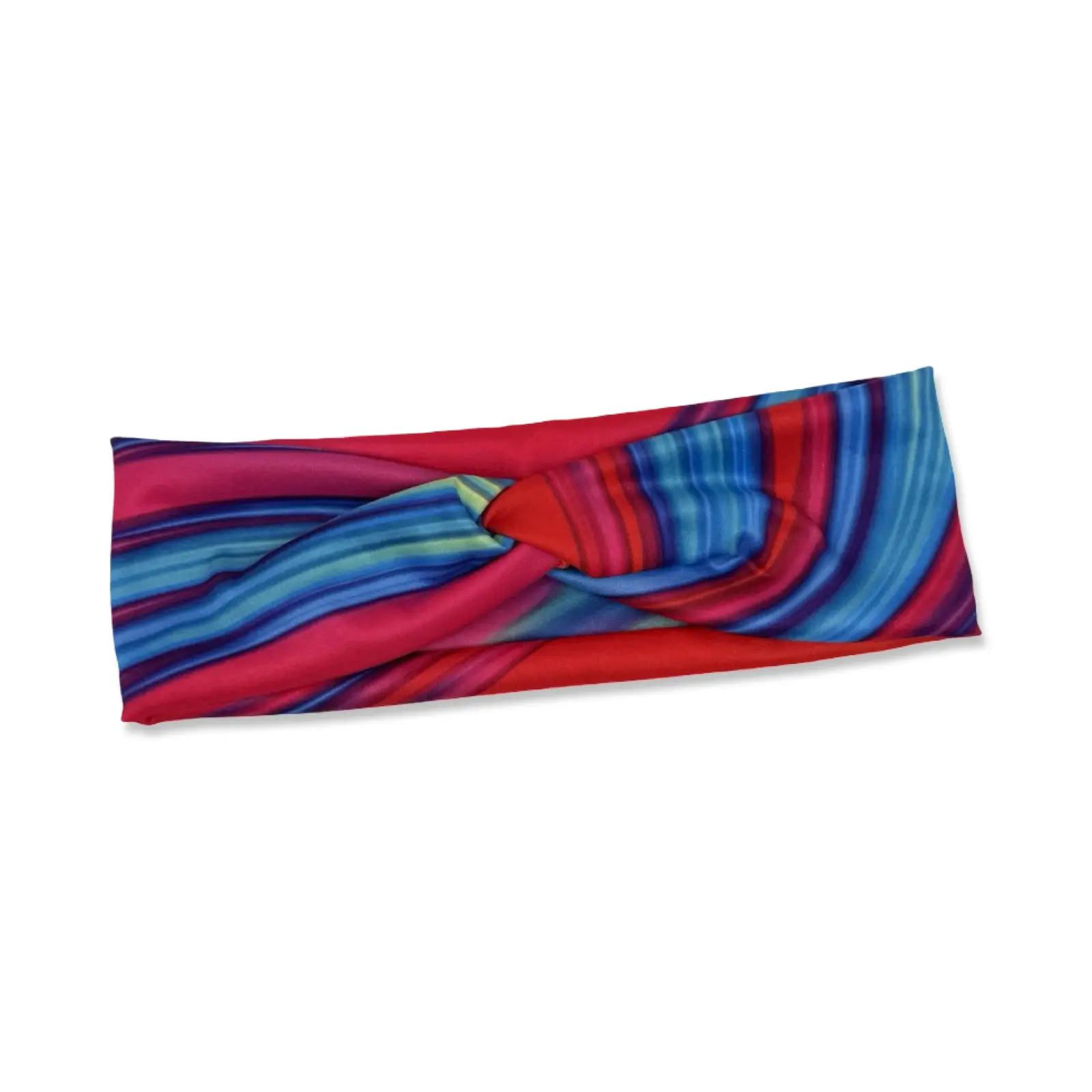 Psychedelic Rainbow Knotted Headband