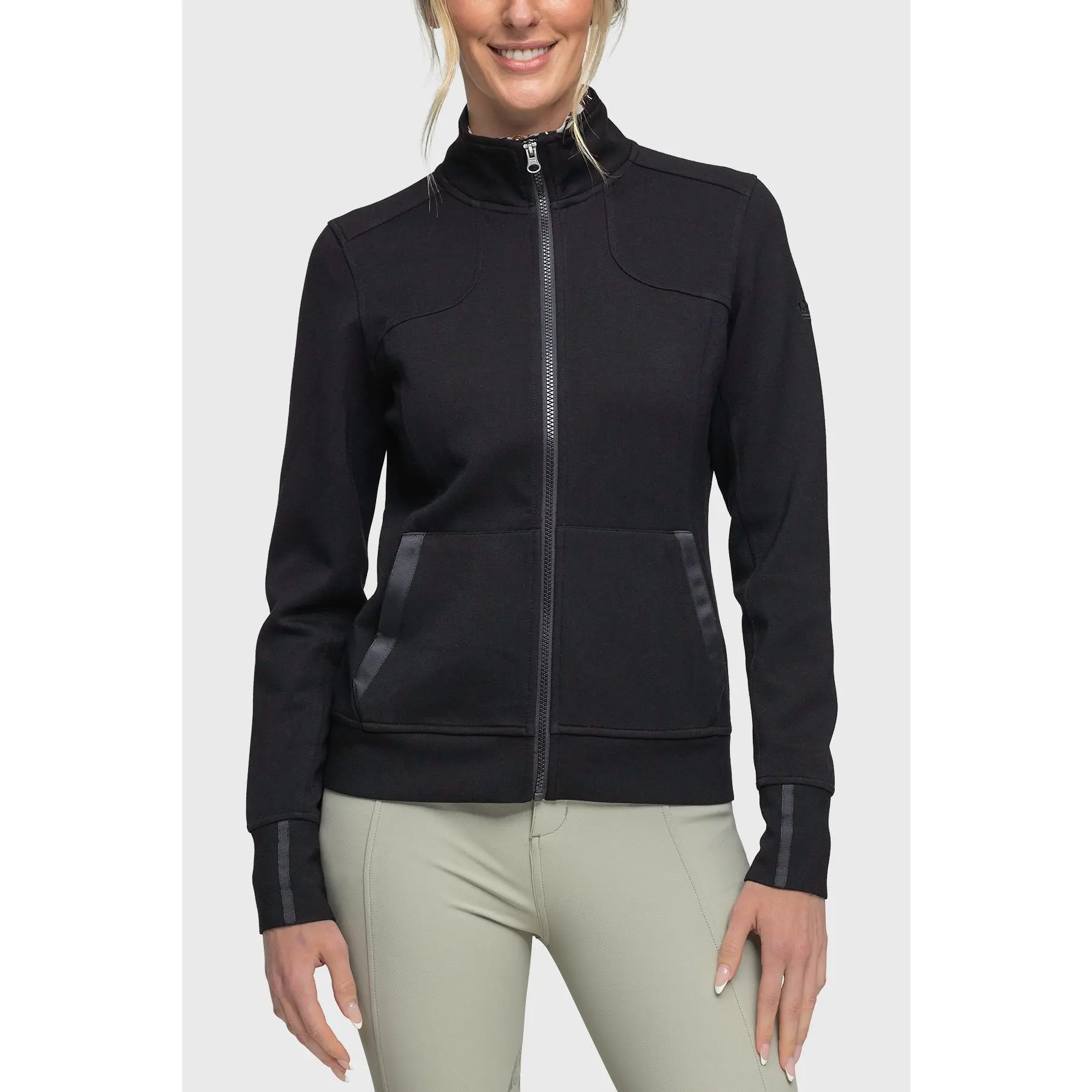 Black Scuba Full Zip Jacket
