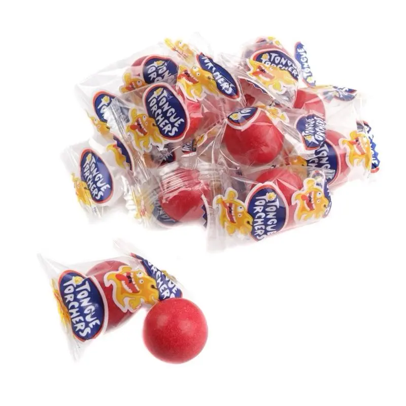 Atomic Fireball Tongue Torchers Cinnamon Hard Candies, Artificial Sugar-Sweetened Spicy Flavor Boiled Sweets, Party Snacks, Sizzling Heat, 24-Month Shelf Life Refill Pouch