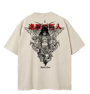 Aot Freedom Vintage Anime Graphic 2-Sided T-Shirt Unisex S-5XL