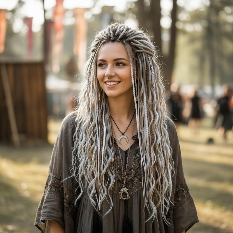 Blonde Boho DE Dreads 26in