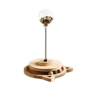 Tumbler Toys, Trackball and Leaky Food Bowl, Cat Toys, Perfect for Indoor Kitten Exercise Kicker, Cat Gifts