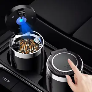 Portable LED Ash Tray for Home and Car