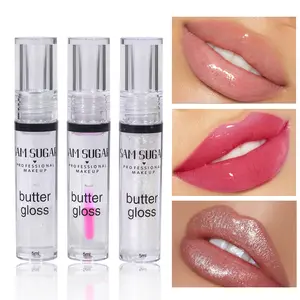 Sam Sugar Transparent Temperature Change Lip Oil, Mirror Finish Moisturizing Lip Gloss, Autumn Winter Anti-Dry Cracked Lips, Pouty Lip Color