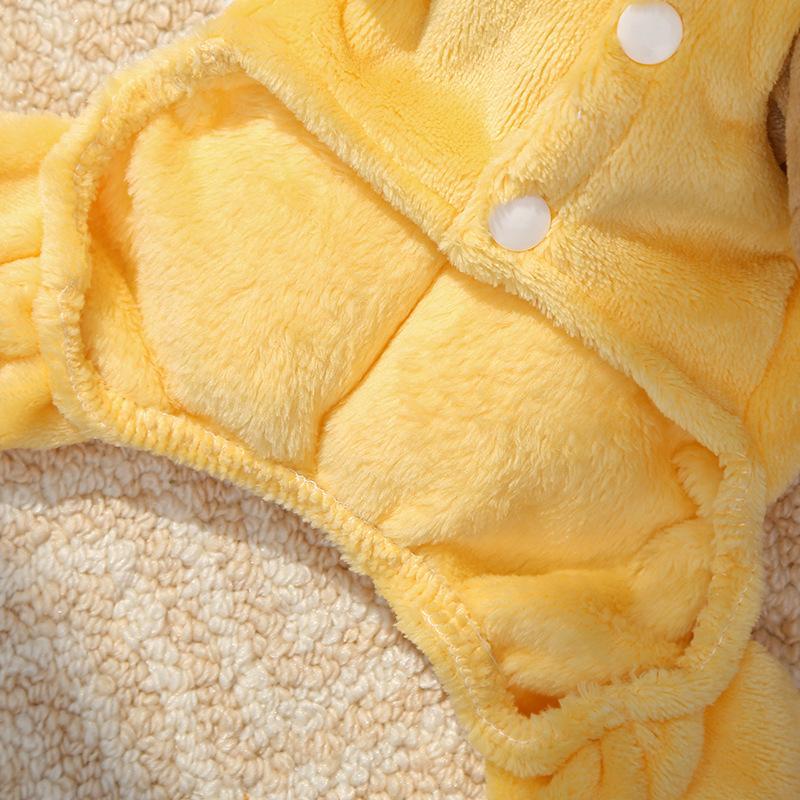 Pet Clothes Little Bee Costume Cosplay With Hat Leash Ring For Small Medium Dogs Cat Winter Thickened AL991277976462