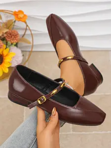 Women's Minimalist Backless High Heels, All-Season Nude Chunky Work Shoes, New Pointed Toe Pumps, Versatile Party Commuter Shoes