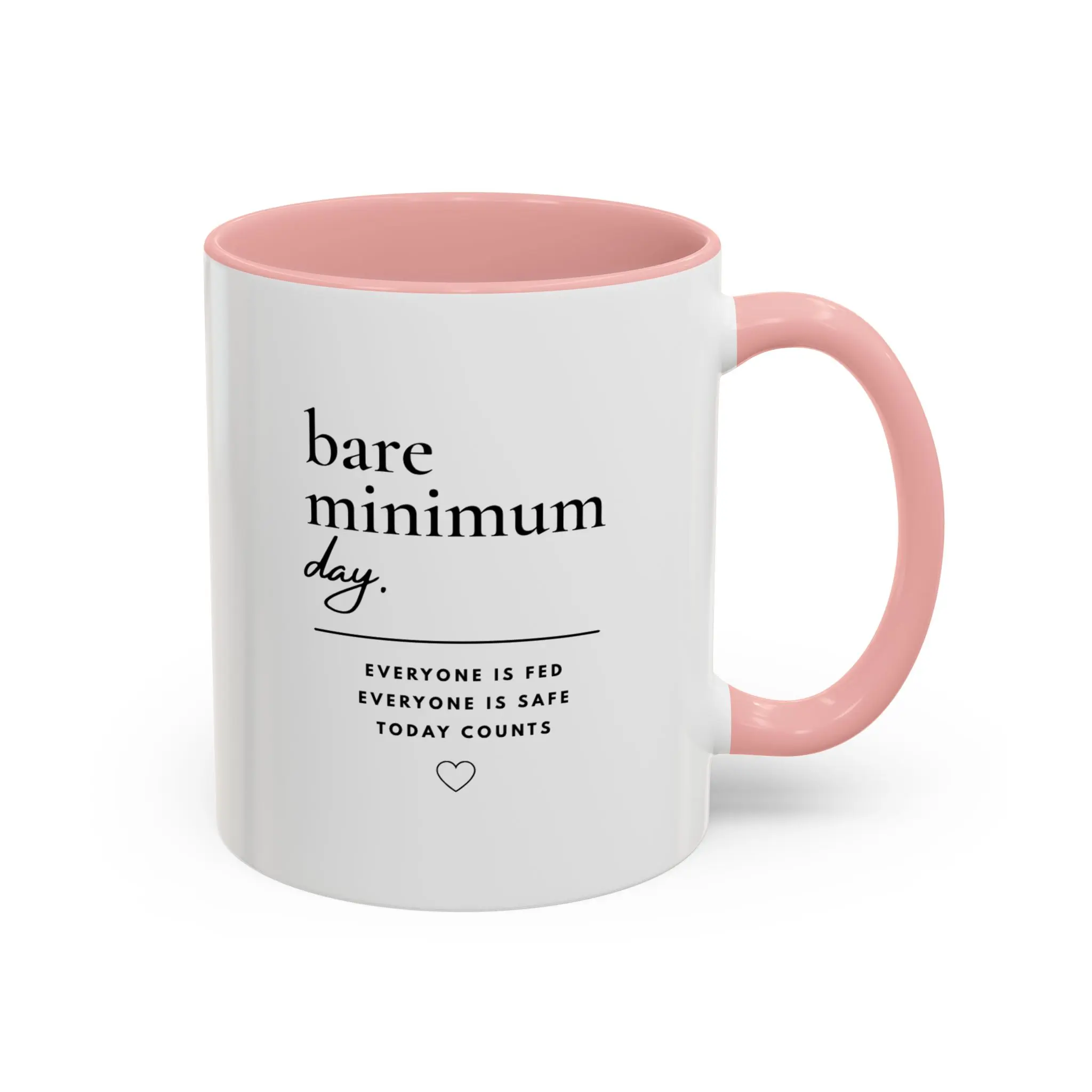 Bare Minimum Day Accent Mug
