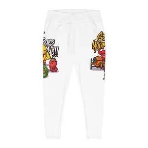 Plus Size Leggings — Urban Cartoon 'Get Your Bars Up' All-Over Print