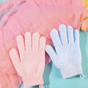 2pcs Powerful Coarse Sand Back Scrubber Glove, Exfoliating Mitt, Men & Women Bathing Towel, Home Use Body Exfoliating Sponge, Shower Essential
