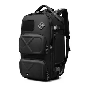 Male Adults' Tactical Cross Backpack - High-Capacity Functional Bag for Hiking, Student Use