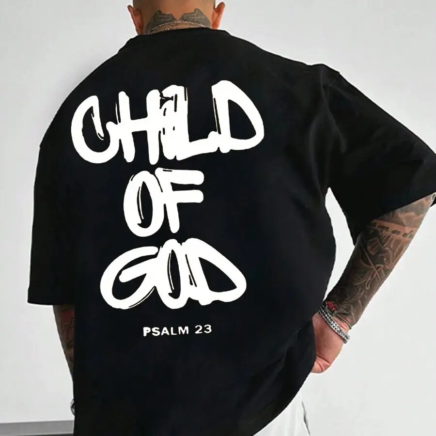 Psalm 23 - Child of God Shirts| Graphic Tee Shirts Designed For Both Men and Women Cotton Man