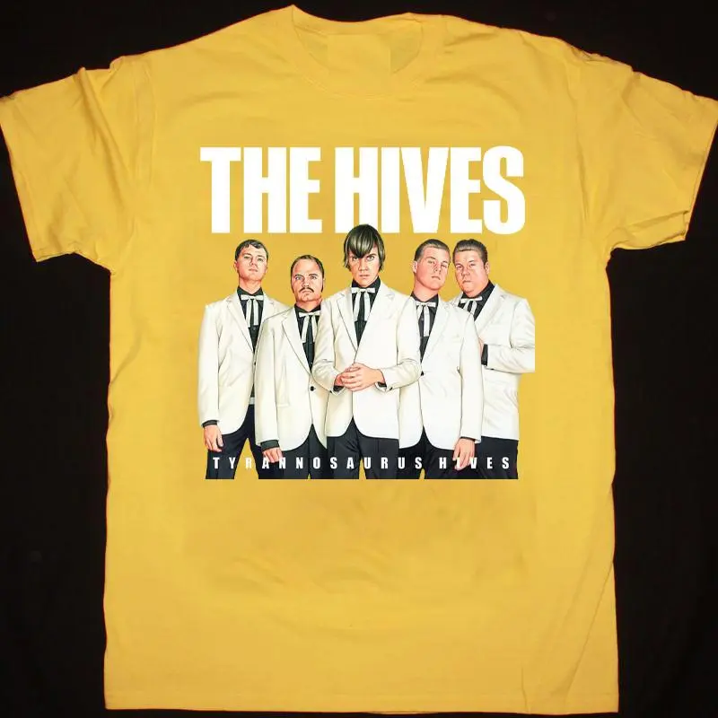 The Hives Band Tyrannosaurus Hives T-Shirt, 100% Cotton, Officially Licensed Shirt Tee Shirt US Size S-6XL, Made In USA, All Colors, Gift for Women Men, 100% cotton, Classic Fit, Unisex T-Shirt