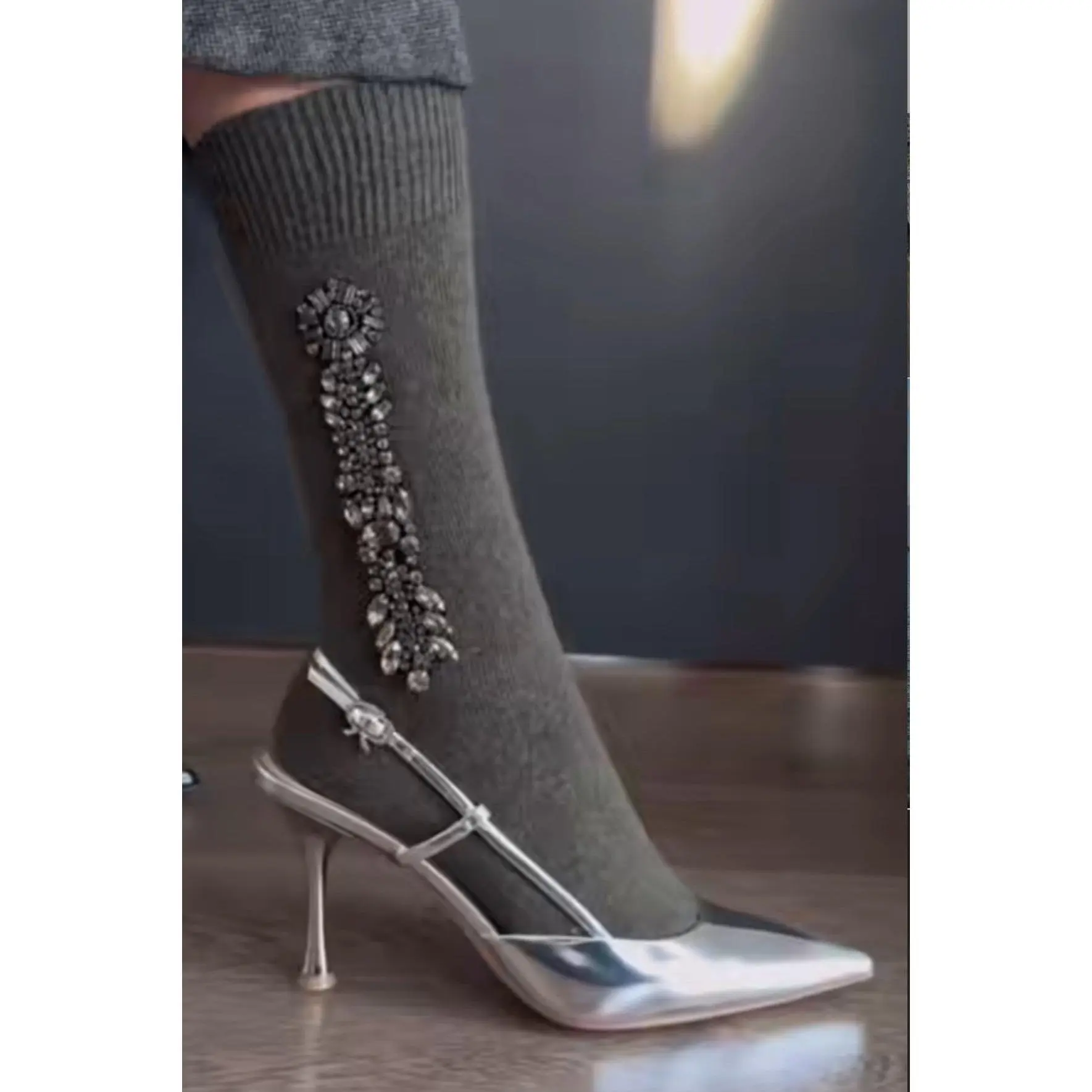 12 Days Rhinestone Cashmere Socks