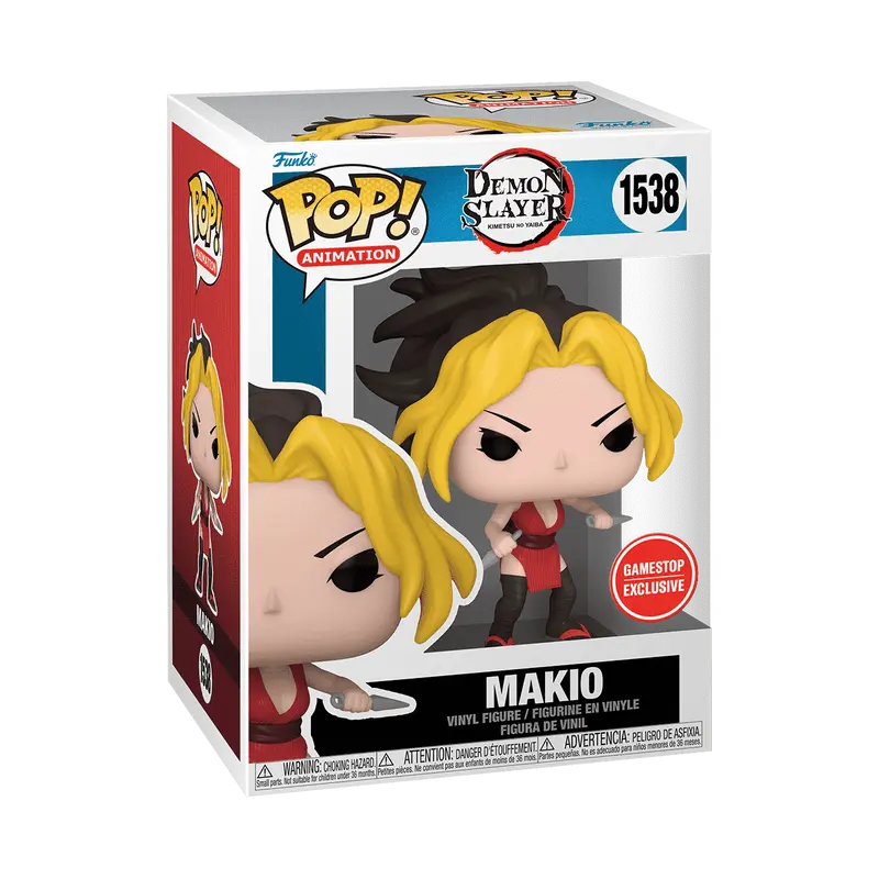 Funko Pop! Demon Slayer - Makio (Battle) #1538 Exclusive (Sticker may vary) Collectible Pop Vinyl Figure