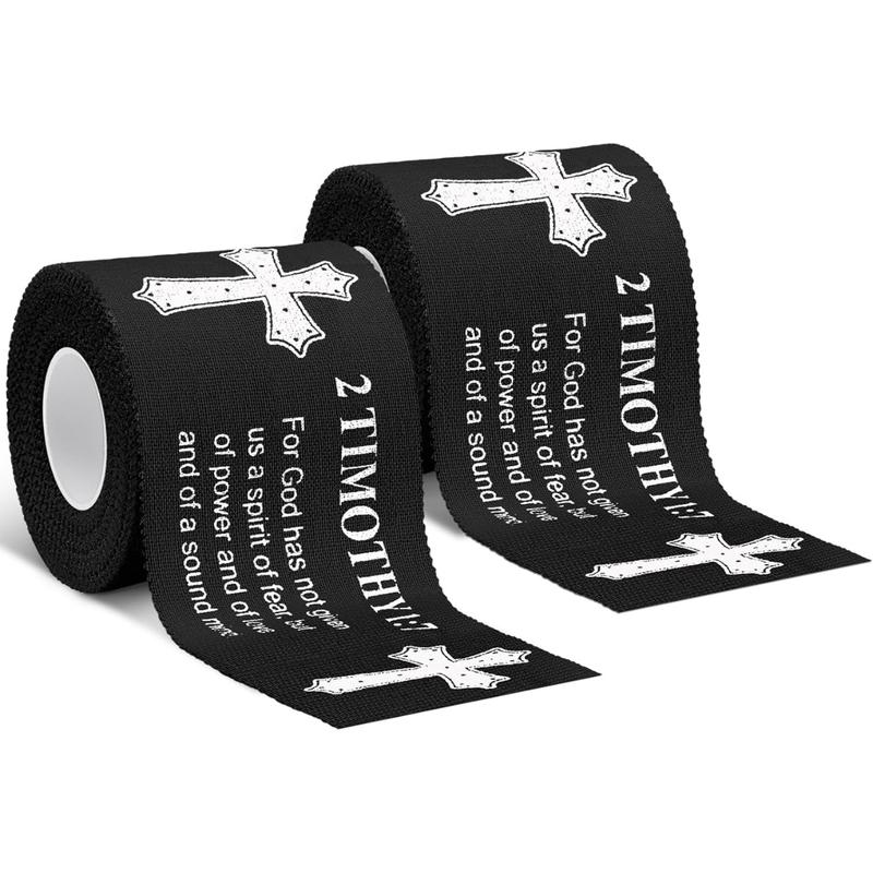 2 Pcs Cross Tape Christian Athletic Tape Sports Wrap 2in x 23ft Jesus Cotton Wrist Wrap for Sports Outdoors Pink Color Cotton Sports Tape with Christian Cross 2 Pcs Cross Tape Christian Athletic Tape Sports Wrap 2in x 23ft Jesus Cotton Wrist Wrap for Sports Outdoors Pink Color Cotton Sports Tape with Christian Cross
