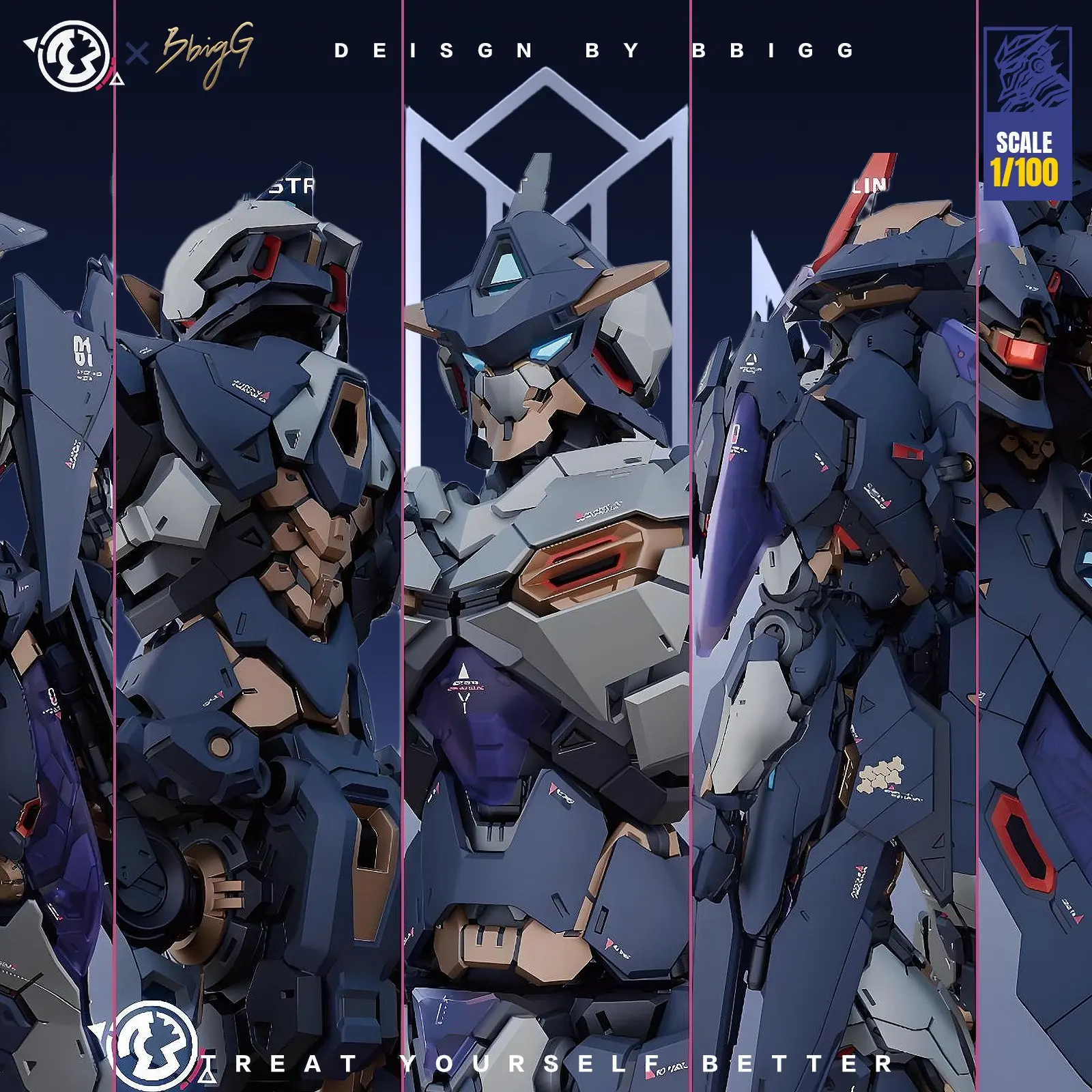 1/100 Scale Sci-Fi Mecha Model Kit With Super Movable Inner Frame And High-Speed Propulsion System, 25.8cm/10.16in Tall Highly Articulated Robot Figure For Hobbyists, Multi-Layer Armor Design, Articulated Figures, Articulating Figurine