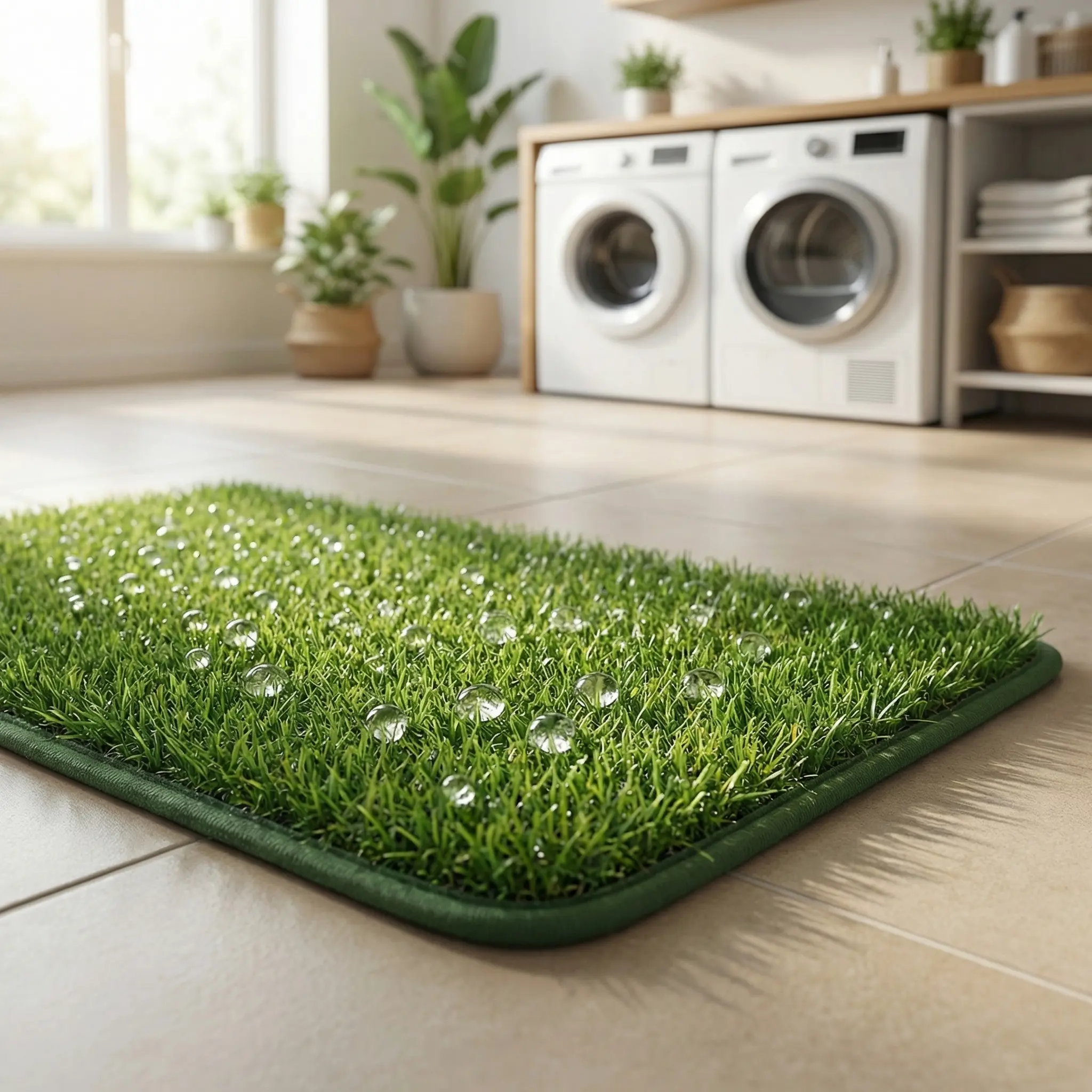 Pet Potty Training Pad, 1 Count DurableArtificial Grass Dog Potty Pad, Easy CleanAnti-odor Toilet Training Tool, Dog Toilet Pad,Dog Mat, Dog Stuff, Pet Supplies