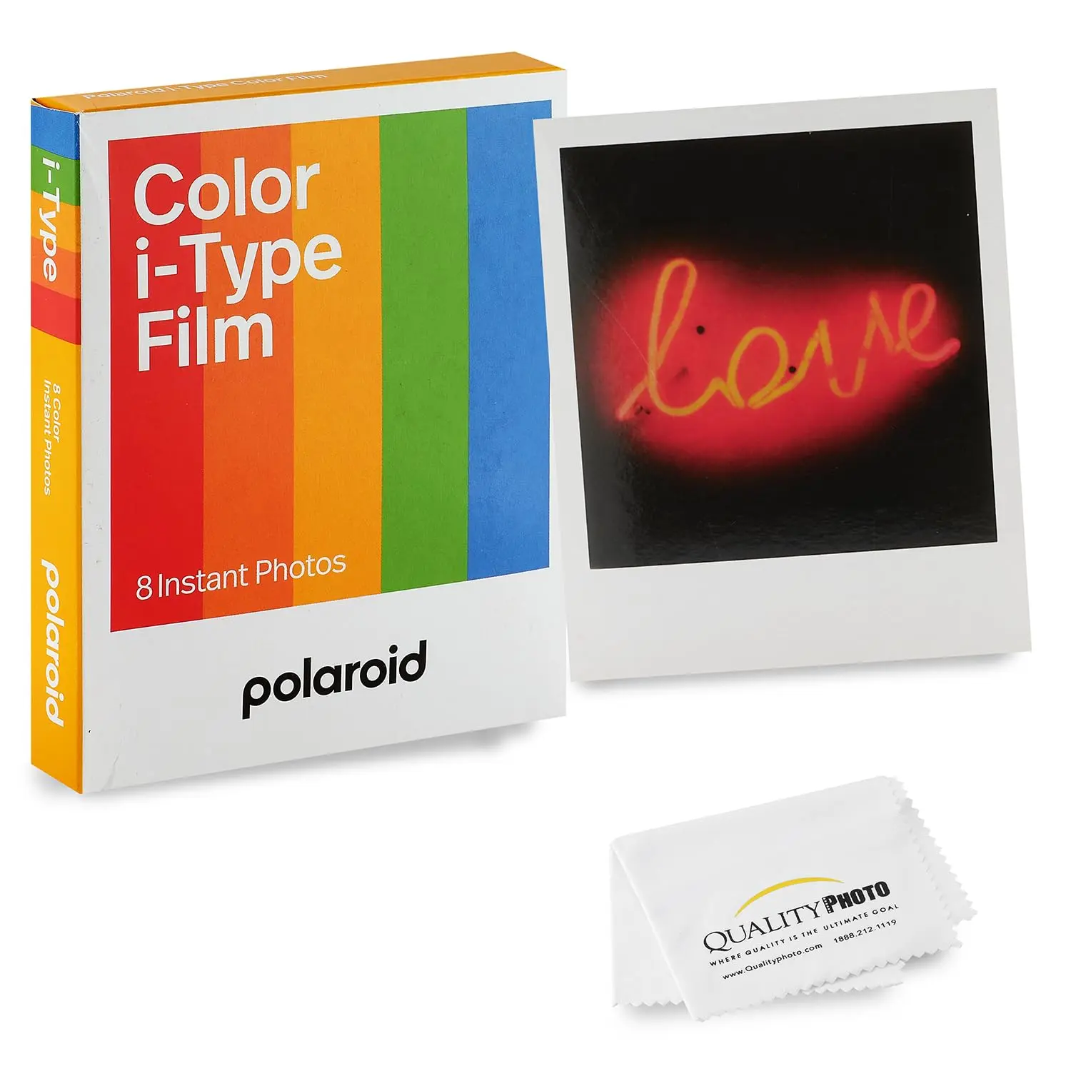 Polaroid Color Film for I-Type + Quality Photo Microfiber Cloth