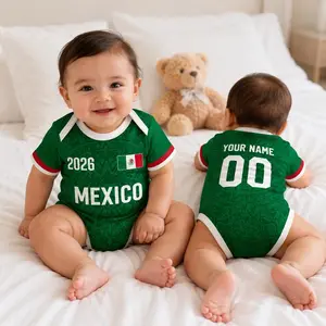 Custom 2026 Soccer BabySuit, Personalized Name Number Romper, Soccer Uniform, Gift For Newborn
