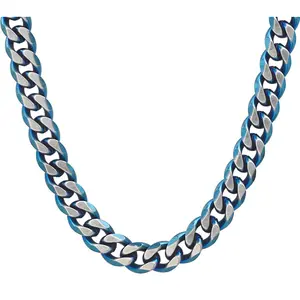 Steel by Design Men's Two-Tone Curb Link C hain Necklace