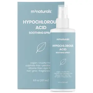M3 Hypochlorous Acid Soothing Face & Body Spray, Gentle Daily Refreshing Mist, Alcohol-Free, Fragrance-Free, Vegan & Cruelty-Free, Suitable for Sensitive Skin, 8 fl oz