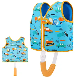 Premium Neoprene Swim Vest for Kids -Toddler Swim Jacket and Buoyancy Swimming Aid with Adjustable Safety Straps Age 1-9