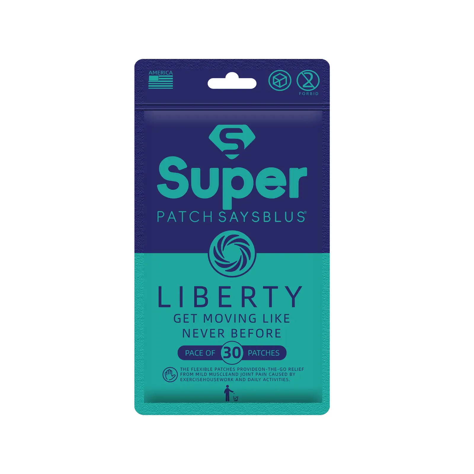 Liberty Super Patch, Long-Lasting Soothing Nourishing Patch, Flexible Breathable Adhesive Patch for Whole Body Daily Mobility & Comfort Care