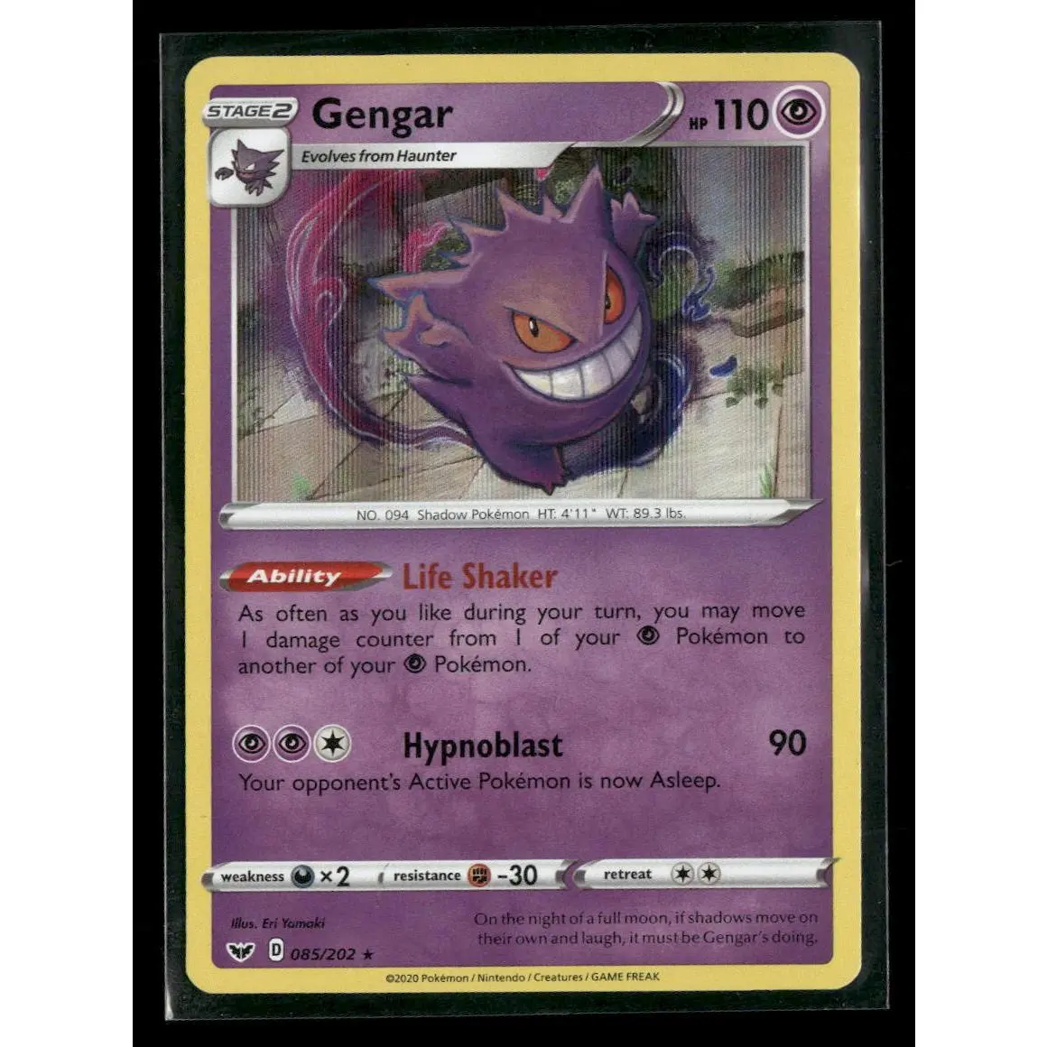 SWSH01: Sword & Shield Base Set Gengar #085/202