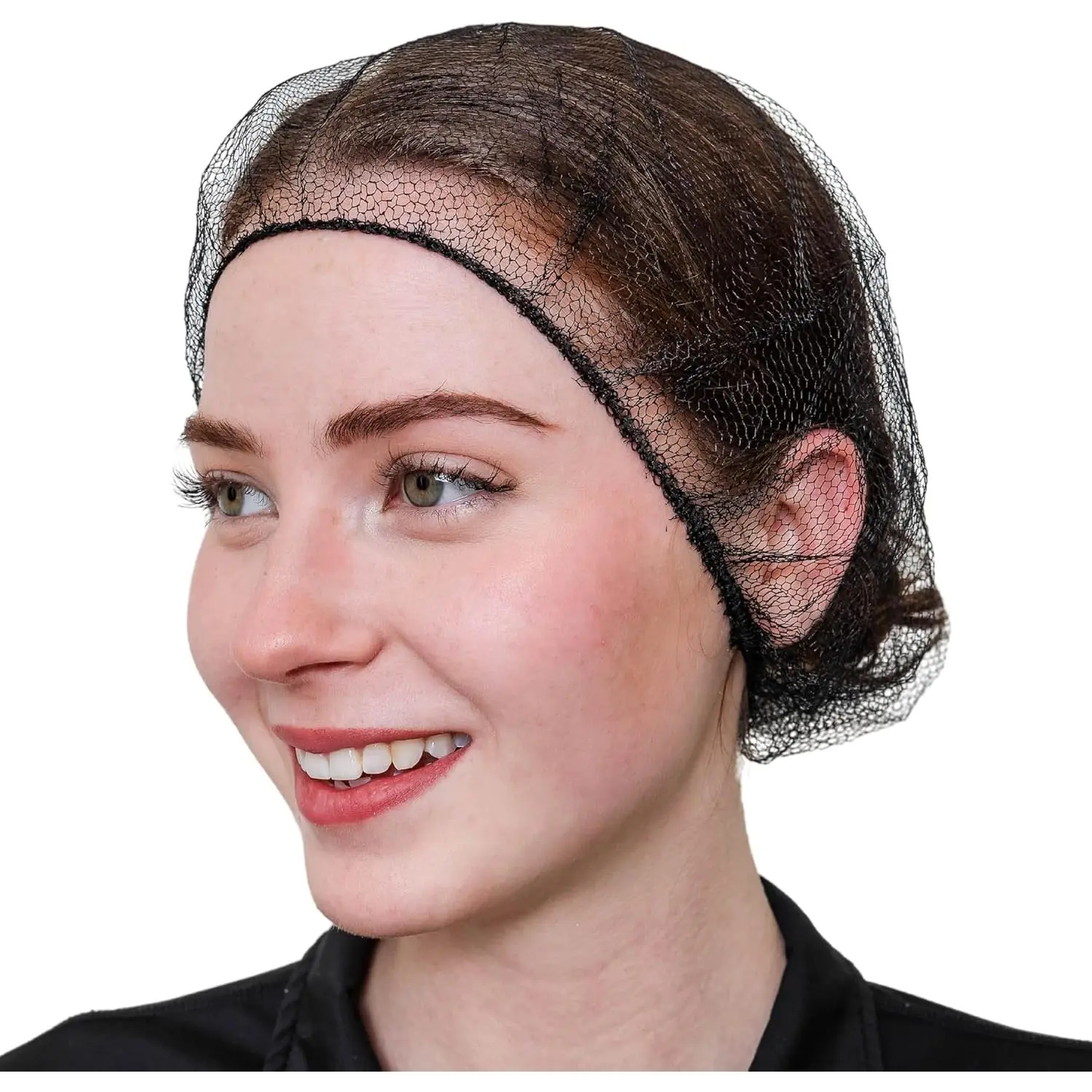 Disposable Honeycomb Nylon Hair Nets | Breathable | 1,000 Count [BLACK | BLUE | BROWN | WHITE |18"|21"|24"|28"]