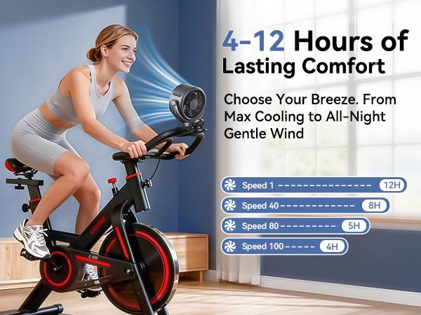 4000mAh Rechargeable Portable Clip on Fan-100-Speed Touch Control, LED Display, 360° Rotate Quiet Turbo Desk Fan, Small Battery Operated USB Fan for Stroller Bed Travel Camping Golf Gym