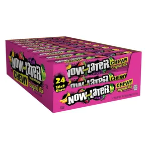 Now and Later Chewy Original Mix Snack - 5 Flavors, Bulk 24-Pack Chewing Gum
