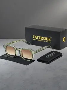 CATERSIDE Unisex Retro Uv400 Sunglasses, Casual Fashion Gradient Lenses, All-Season Eyewear for Travel Beach Cycling Music Festivals