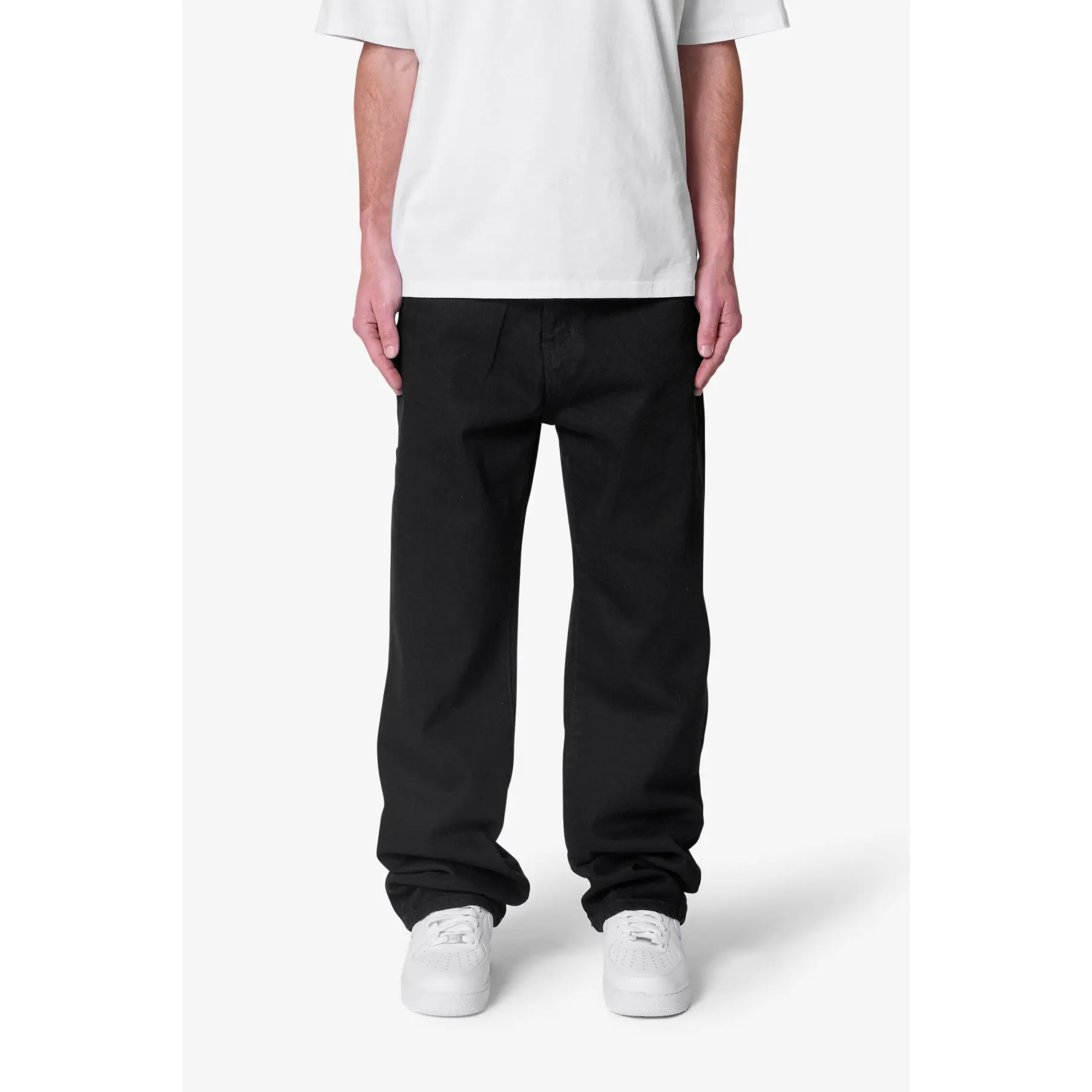 mnml Raw Baggy Denim - Rinsed Black