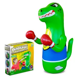Kids Dinosaur Punching Bag – 47" Inflatable Bop Toy w/ Bounce Back Base | Indoor Outdoor Active Play