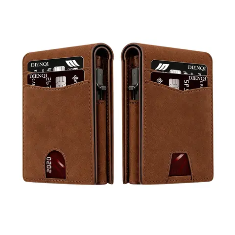 Fall Winter New Travel Magsafe Women's Wallets Business Bank Credit Card Holders, Rfid cards holder, Card Slot with RFID Blocking Pop Up Metal Case,Magnetic Closure, Daily Use,Double Folding Wallet, RFID Card Slots