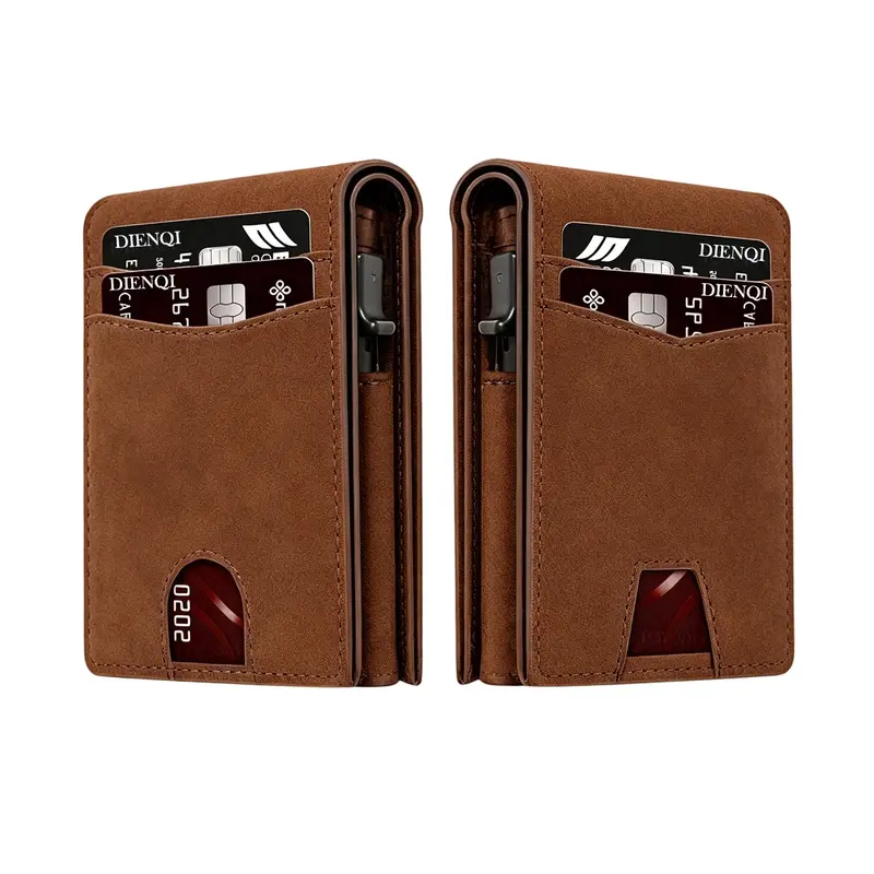 Fall Winter New Travel Magsafe Women's Wallets Business Bank Credit Card Holders, Rfid cards holder, Card Slot with RFID Blocking Pop Up Metal Case,Magnetic Closure, Daily Use,Double Folding Wallet, RFID Card Slots