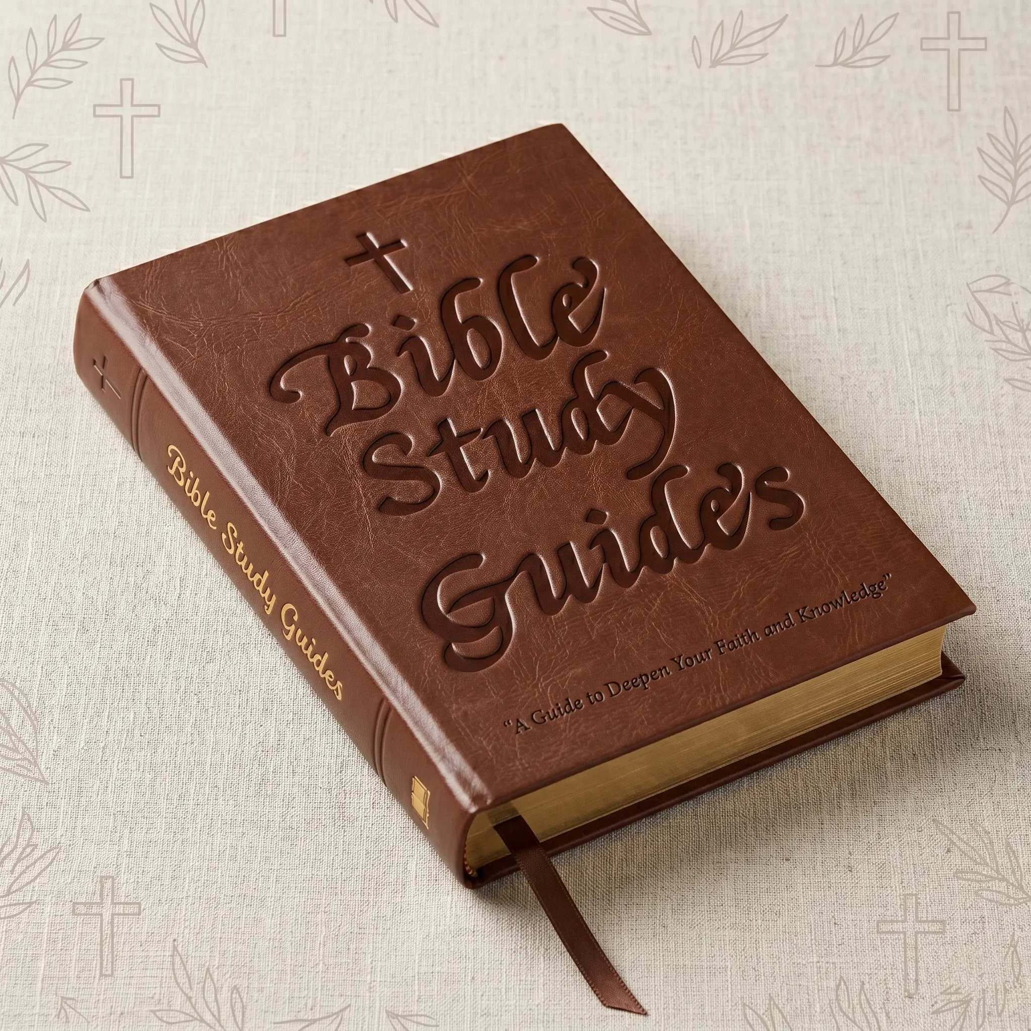 Complete 66 Books Bible Study Guide | Aesthetic Visual Overview Devotional Journal | Premium Embossed Leather Cover for Daily Faith, Bible Study Groups & Christian Gifts