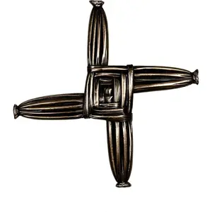 Goose Studios St. Brigid's  Wall  6  1/4 " Tall by 6  1/4 " Wide  Cast Coated in Bronze Ready to Hang Irish  Housewarming  Ireland